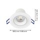 Eglo - LED RGBW Indbygningslampe dæmpbar LED/4,7W/230V hvid