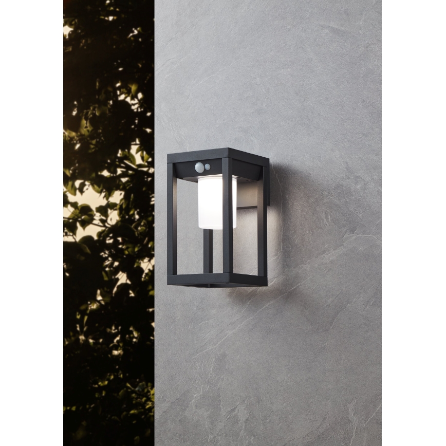 Eglo - Soldrevet LED væglampe med sensor LED/3,7W/3,7V IP44