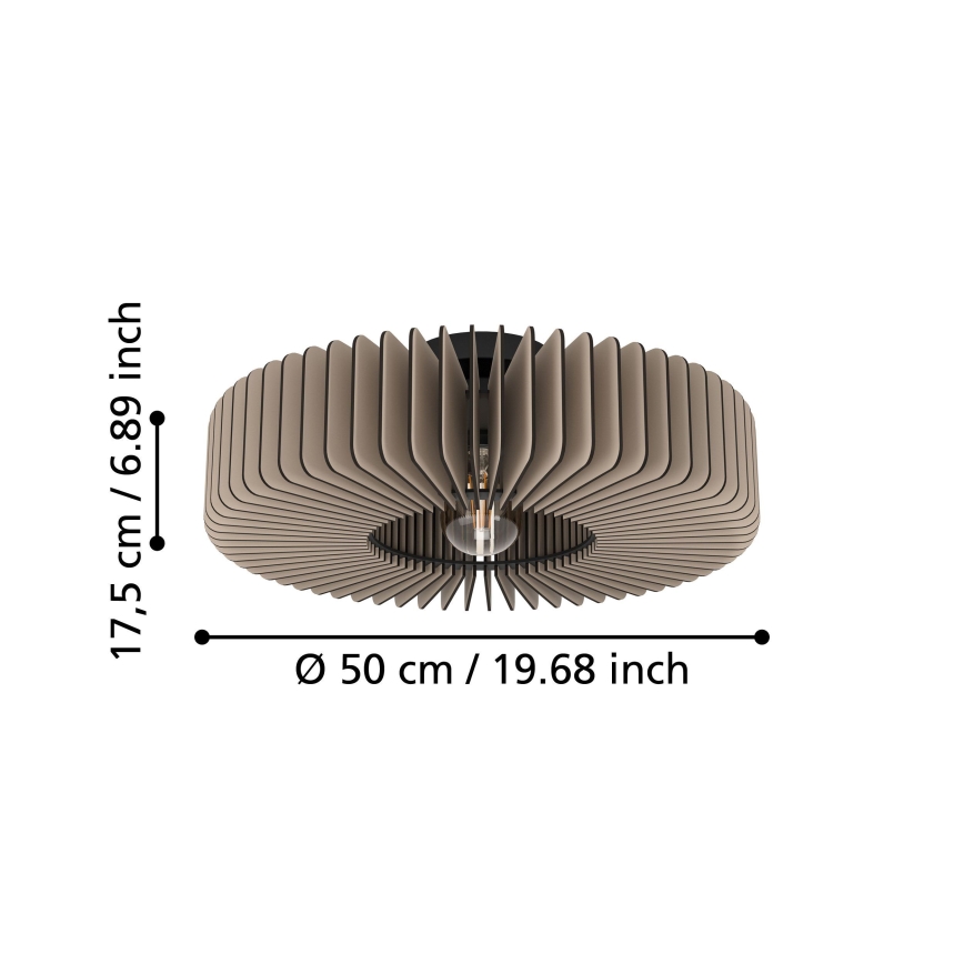 Eglo - Loftlampe 1xE27/40W/230V grå