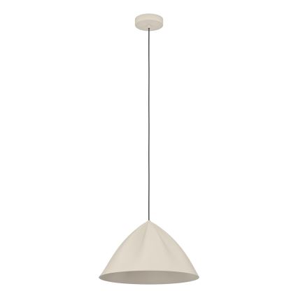 Eglo - Pendel 1xE27/40W/230V cremefarvet
