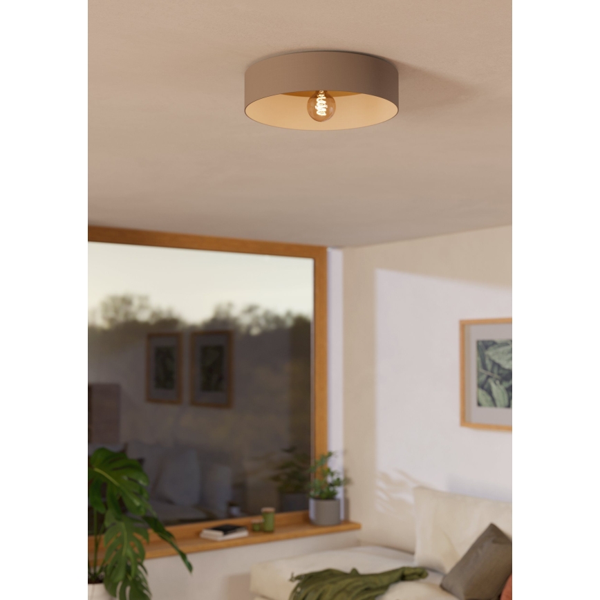 Eglo 900838 - Loftlampe DUAIA 1xE27/40W/230V brun