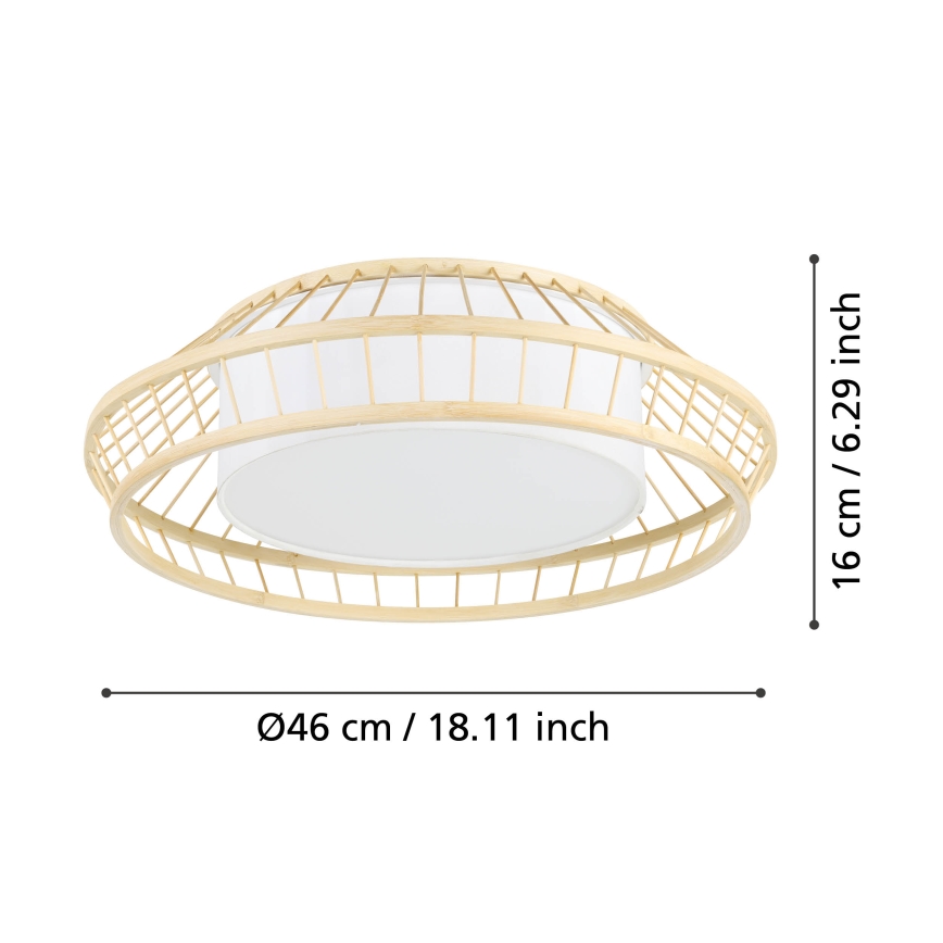Eglo - LED loftlampe m. RGBW-farver dæmpbar LED/22W/230V 2700-6500K