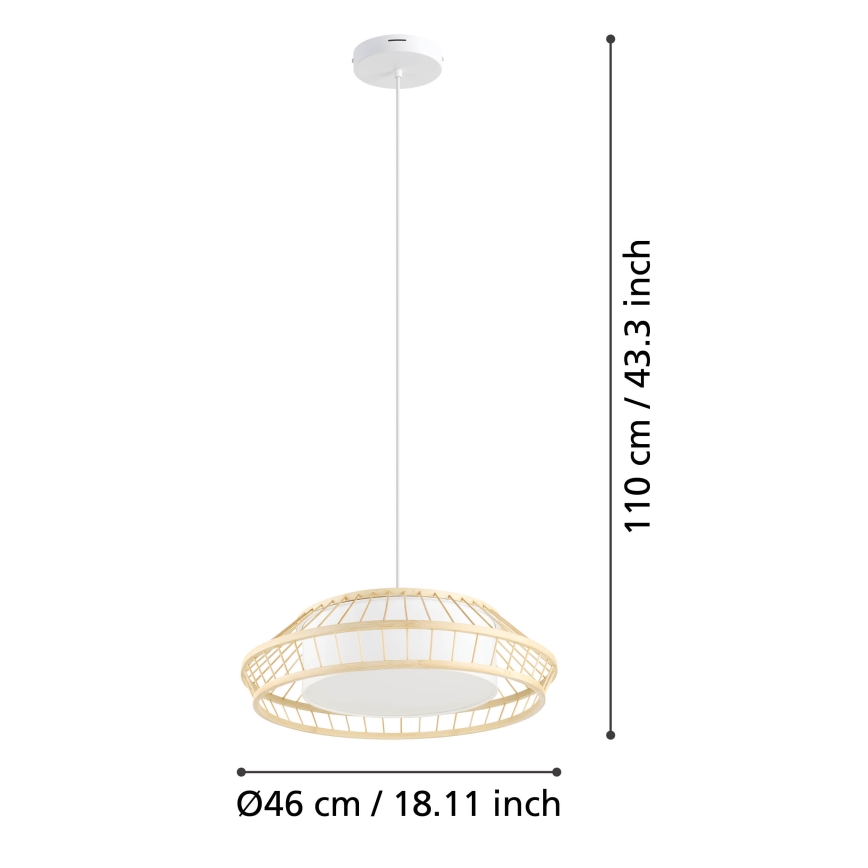 Eglo - LED pendel m. RGBW-farver dæmpbar LED/22W/230V 2700-6500K
