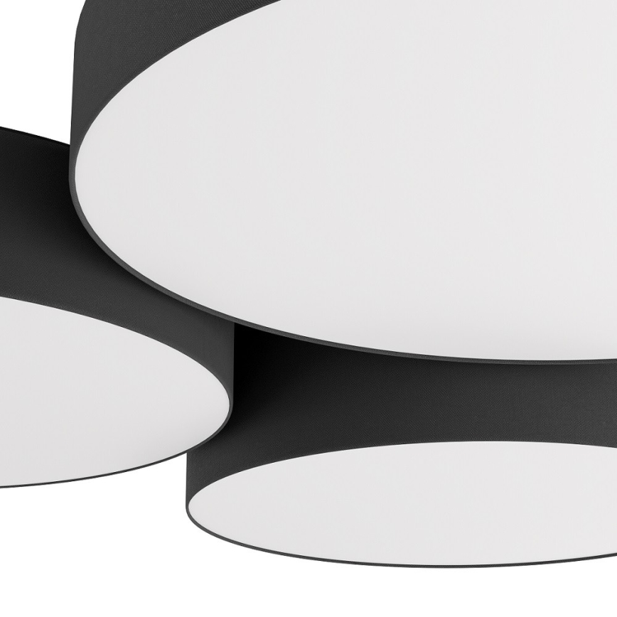 Eglo - Loftlampe m. RGBW-farver dæmpbar 3xLED/7,5W/230V 2700-6500K sort