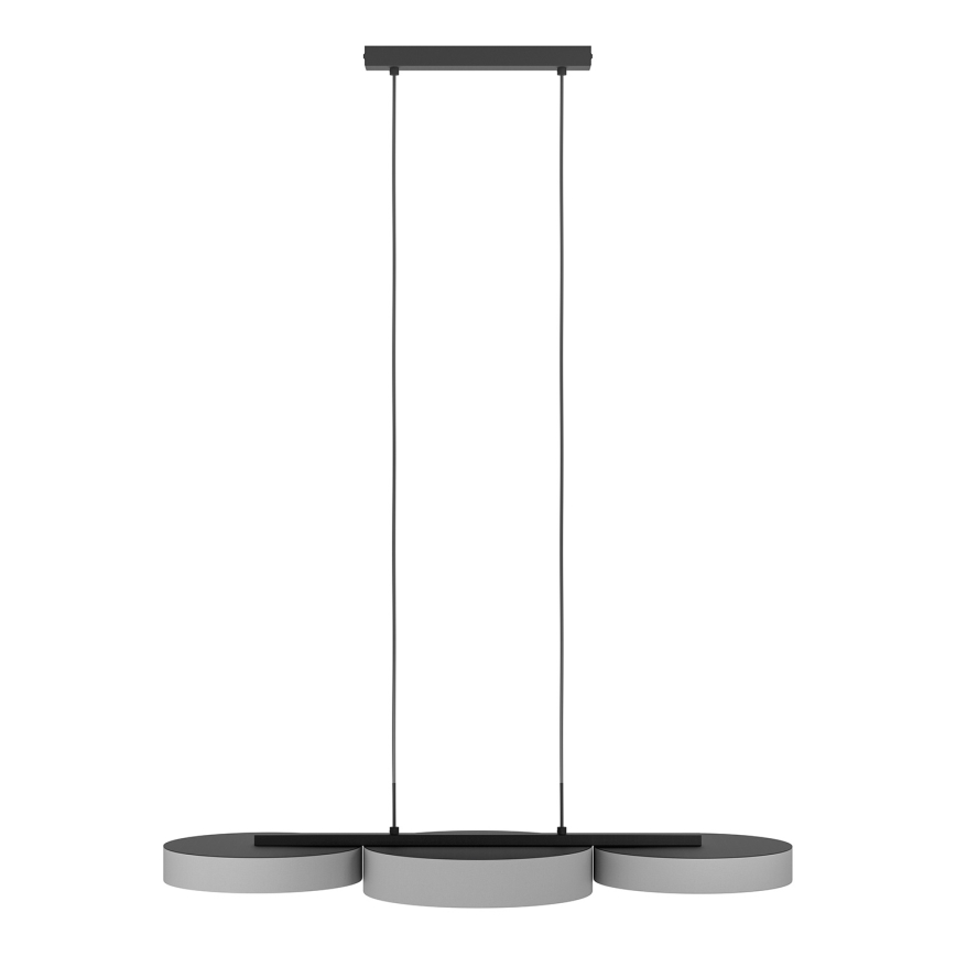 Eglo - LED pendel m. RGBW-farver dæmpbar 3xLED/7,5W/230V 2700-6500K grå