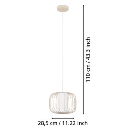 Eglo - Pendel 1xE27/40W/230V diameter 28,5 cm