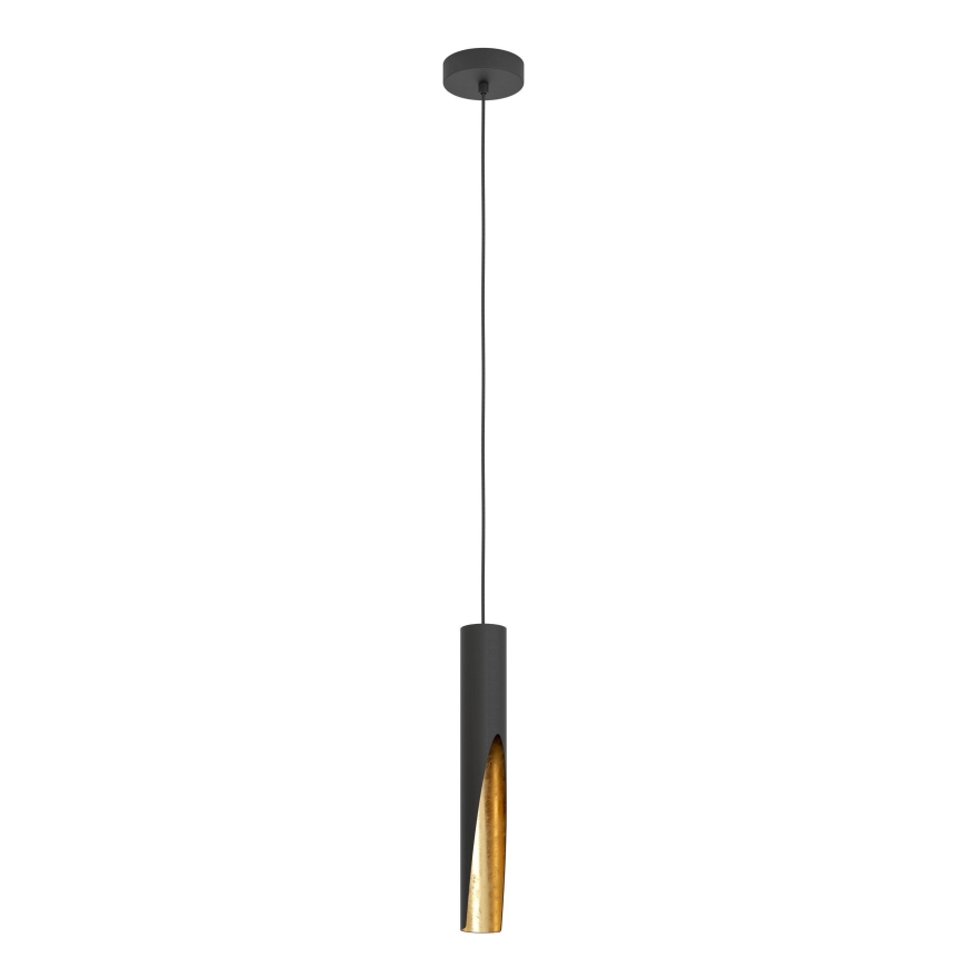 Eglo - LED pendel 1xGU10/4,5W/230V sort/guldfarvet