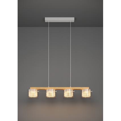 Eglo - LED pendel m. RGBW-farver dæmpbar 4xLED/3,7W/230V 2700-6500K
