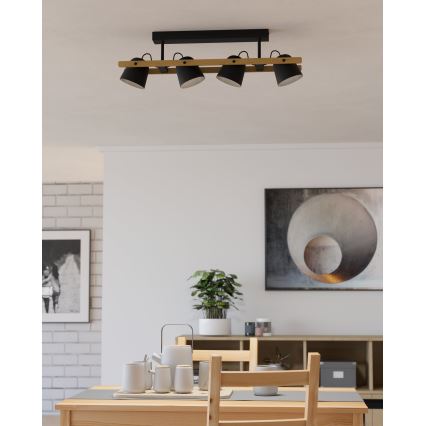 Eglo - LED loftlampe m. RGBW-farver dæmpbar 4xLED/3,7W/230V 2700-6500K