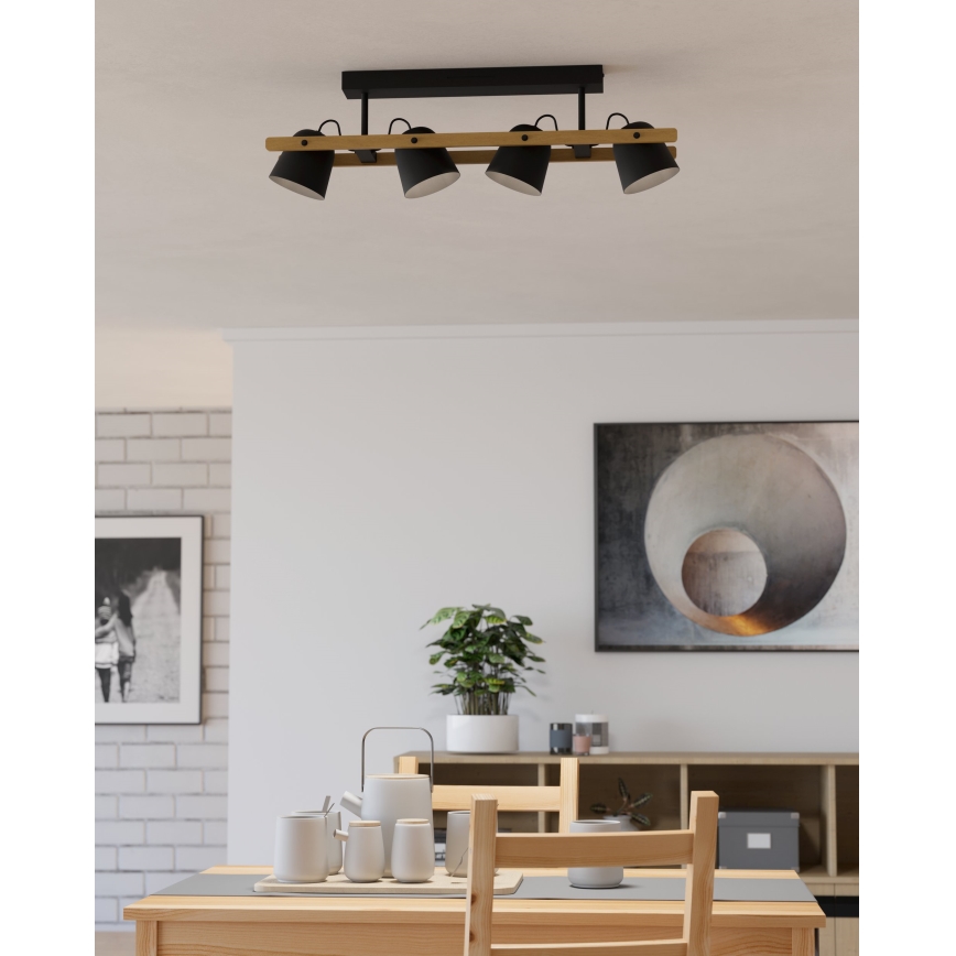 Eglo - LED loftlampe m. RGBW-farver dæmpbar 4xLED/3,7W/230V 2700-6500K