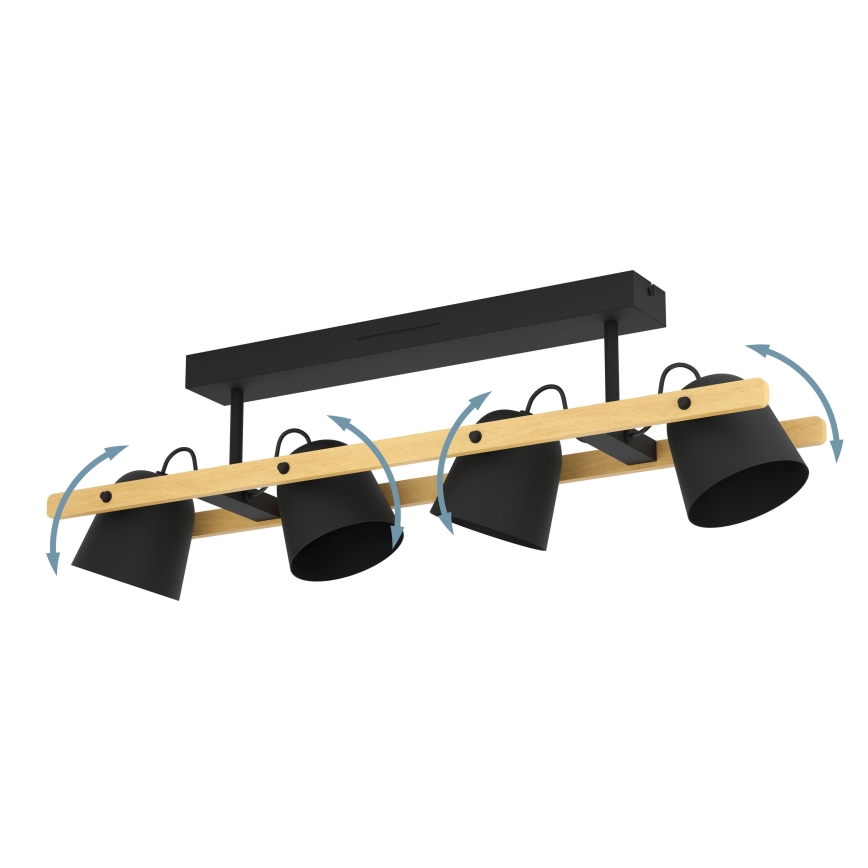 Eglo - LED loftlampe m. RGBW-farver dæmpbar 4xLED/3,7W/230V 2700-6500K