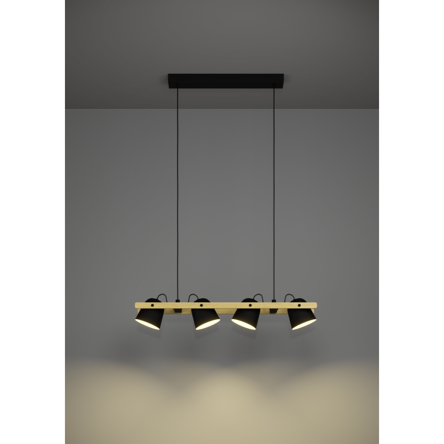 Eglo - LED pendel m. RGBW-farver dæmpbar 4xLED/3,7W/230V 2700-6500K