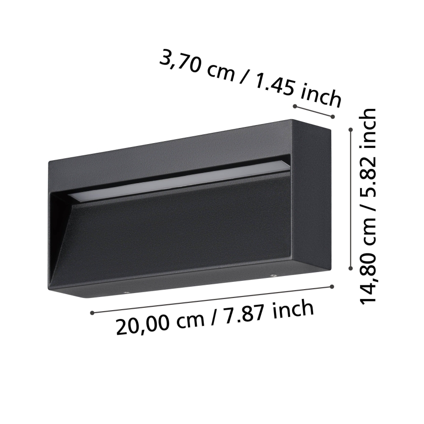 Eglo - LED Udendørs Væglampe LED/4,8W/230V IP65