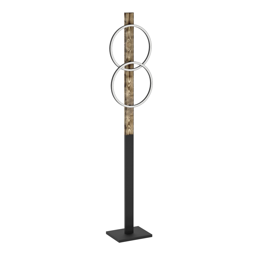 Eglo - LED gulvlampe 2xLED/12W/230V 3000K brun/sort