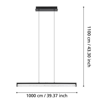 Eglo - LED pendel dæmpbar LED/36W/230V 2700 - 5000K