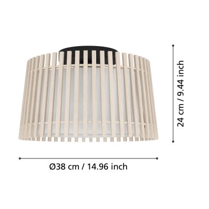Eglo - Loftlampe 1xE27/25W/230V