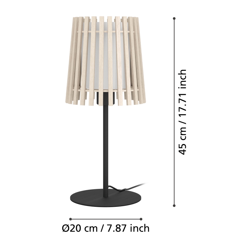 Eglo - Bordlampe 1xE27/25W/230V