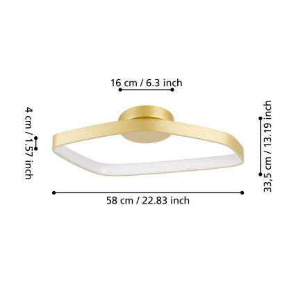 Eglo - LED loftlampe dæmpbar LED/25,2W/230V