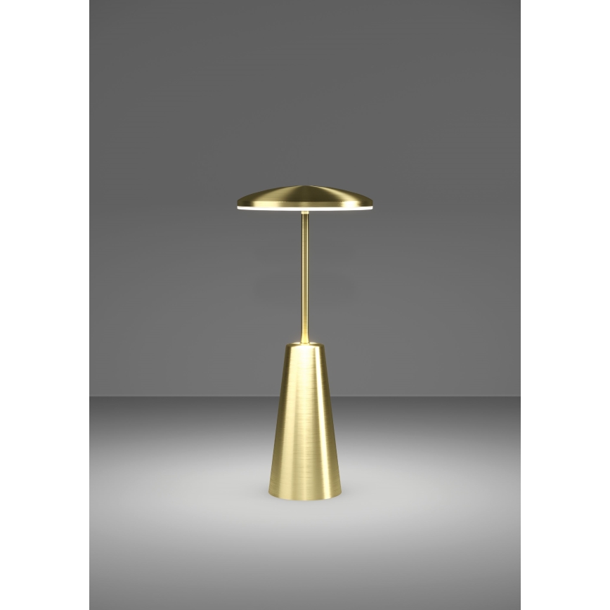 Eglo - Udendørs LED lampe m. touch-funktion dæmpbar LED/2,8W/5V 2400K/3000K/4000K 5200 mAh IP54 guldfarvet