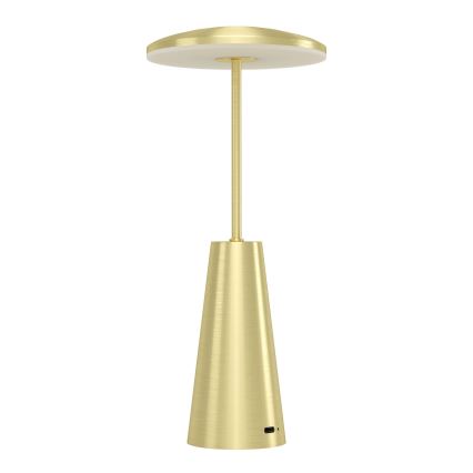 Eglo - Udendørs LED lampe m. touch-funktion dæmpbar LED/2,8W/5V 2400K/3000K/4000K 5200 mAh IP54 guldfarvet