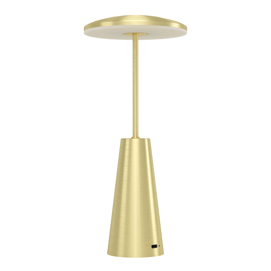Eglo - Udendørs LED lampe m. touch-funktion dæmpbar LED/2,8W/5V 2400K/3000K/4000K 5200 mAh IP54 guldfarvet