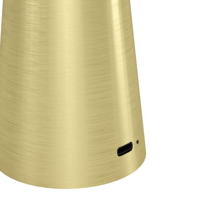 Eglo - Udendørs LED lampe m. touch-funktion dæmpbar LED/2,8W/5V 2400K/3000K/4000K 5200 mAh IP54 guldfarvet