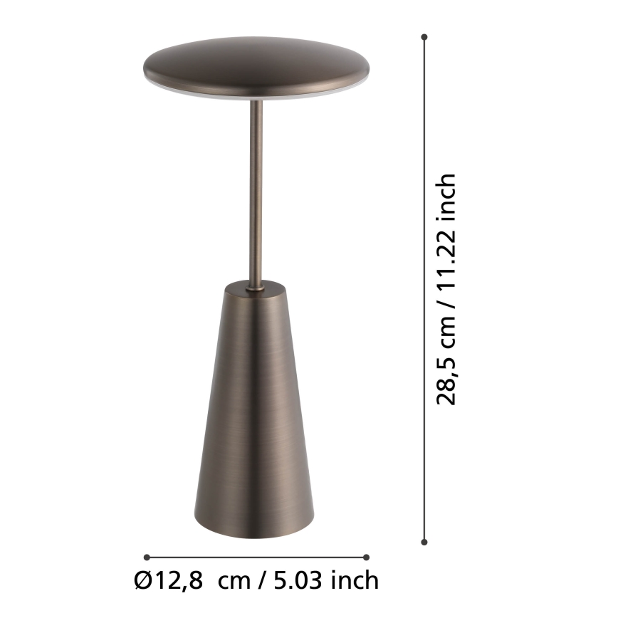 Eglo - Udendørs LED lampe m. touch-funktion dæmpbar LED/2,8W/5V 2400K/3000K/4000K 5200 mAh IP54 beige