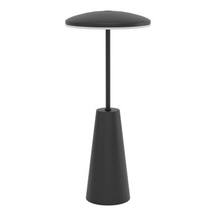 Eglo - Udendørs LED lampe m. touch-funktion dæmpbar LED/2,8W/5V 2400K/3000K/4000K 5200 mAh IP54 sort