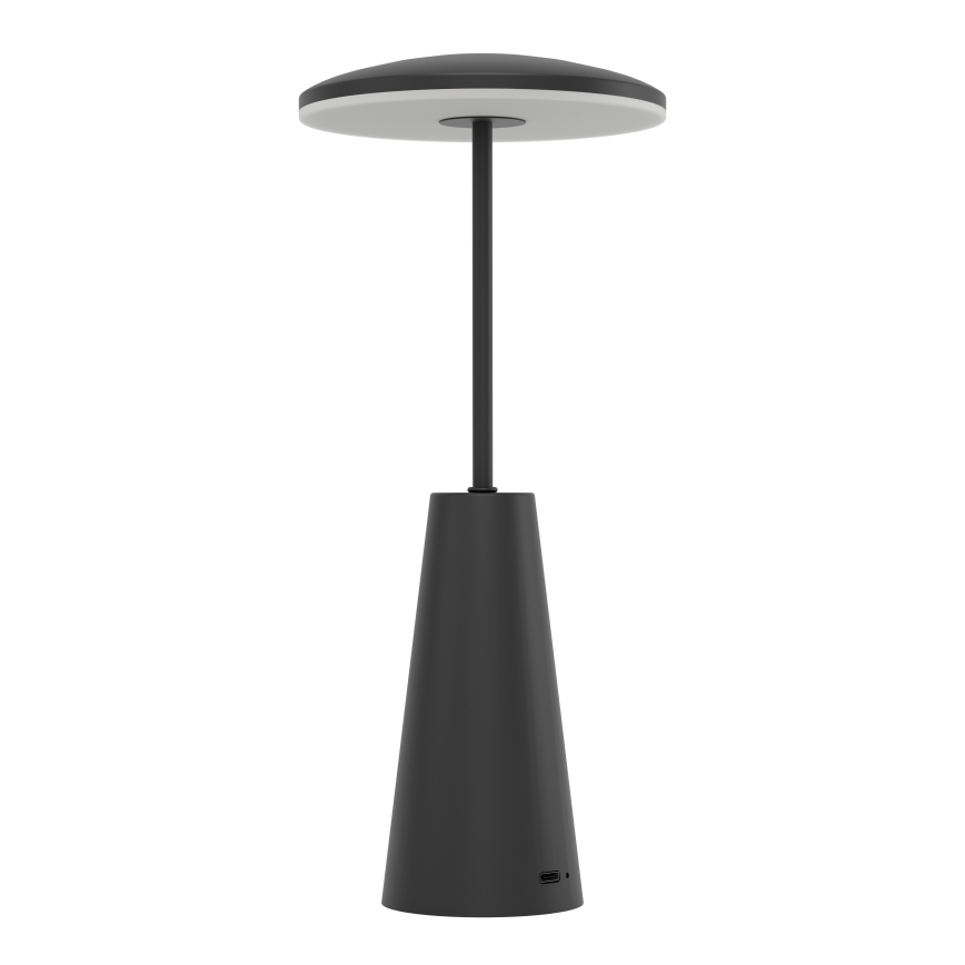 Eglo - Udendørs LED lampe m. touch-funktion dæmpbar LED/2,8W/5V 2400K/3000K/4000K 5200 mAh IP54 sort