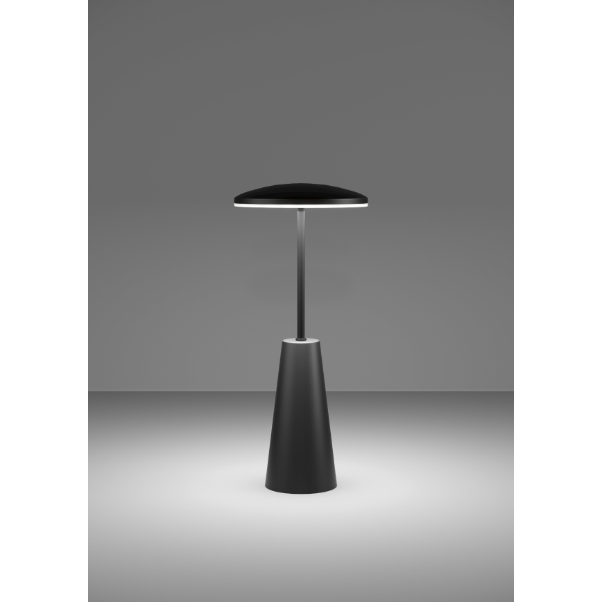 Eglo - Udendørs LED lampe m. touch-funktion dæmpbar LED/2,8W/5V 2400K/3000K/4000K 5200 mAh IP54 sort