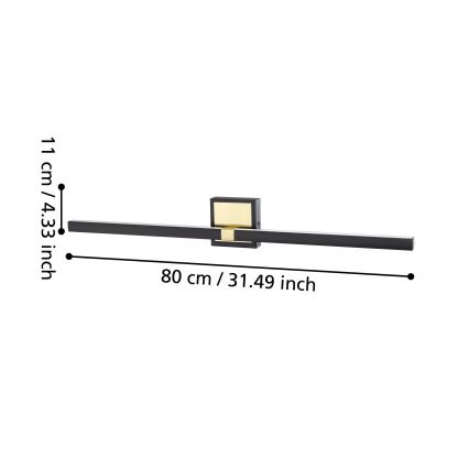 Eglo - LED væglampe til badeværelse LED/17,5W/230V IP44