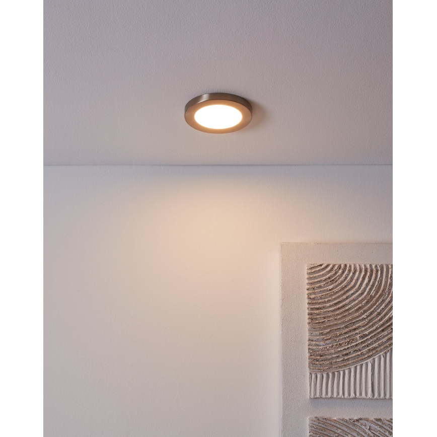 Eglo - LED indbygningslampe LED/5,5W/230V 3000K mat krom
