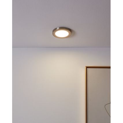 Eglo - LED indbygningslampe LED/5,5W/230V 4000K mat krom