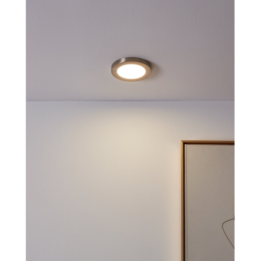 Eglo - LED indbygningslampe LED/5,5W/230V 4000K mat krom