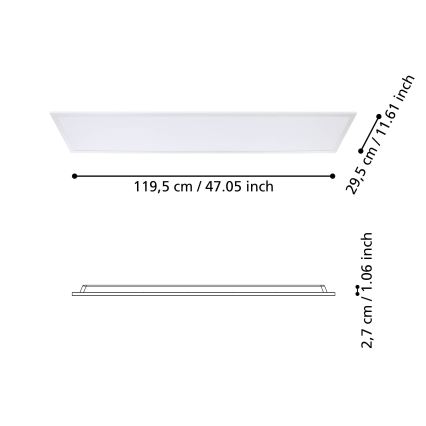 Eglo - LED panel LED/34,5W/230V 120x30 cm