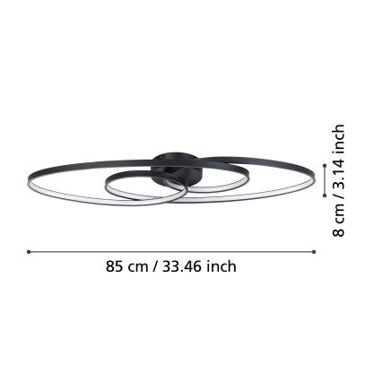 Eglo - LED loftlampe dæmpbar LED/38W/230V