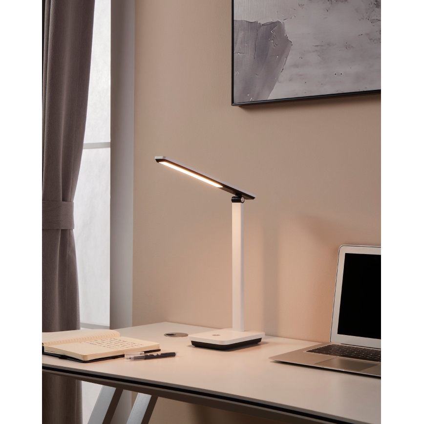 Eglo 900956 - LED bordlampe dæmpbar og genopladelig INIESTA 3,6W/5V 1800 mAh hvid