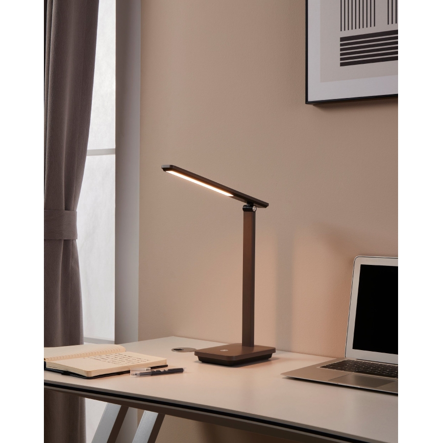Eglo 900958 - Genopladelig LED lampe dæmpbar INIESTA LED/3,6W/5V 1800 mAh brun