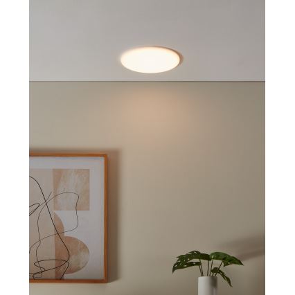 Eglo - LED indbygningslampe til badeværelse LED/18W/230V diameter 21,5 cm IP65