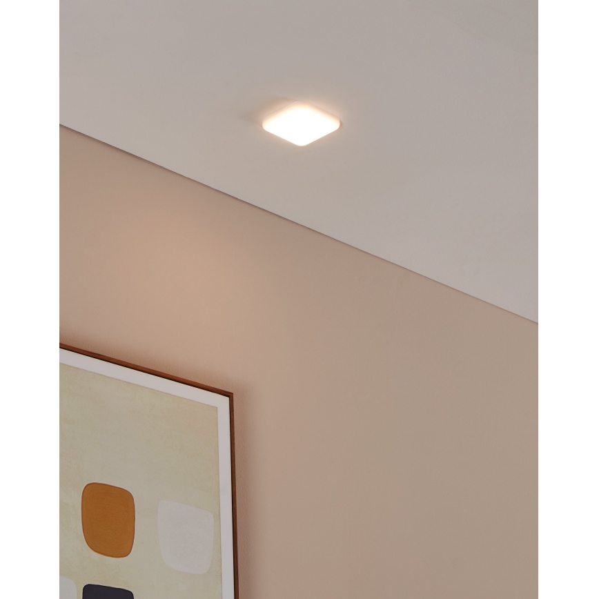 Eglo - LED indbygningslampe til badeværelse LED/4,5W/230V 7,5x7,5 cm IP65