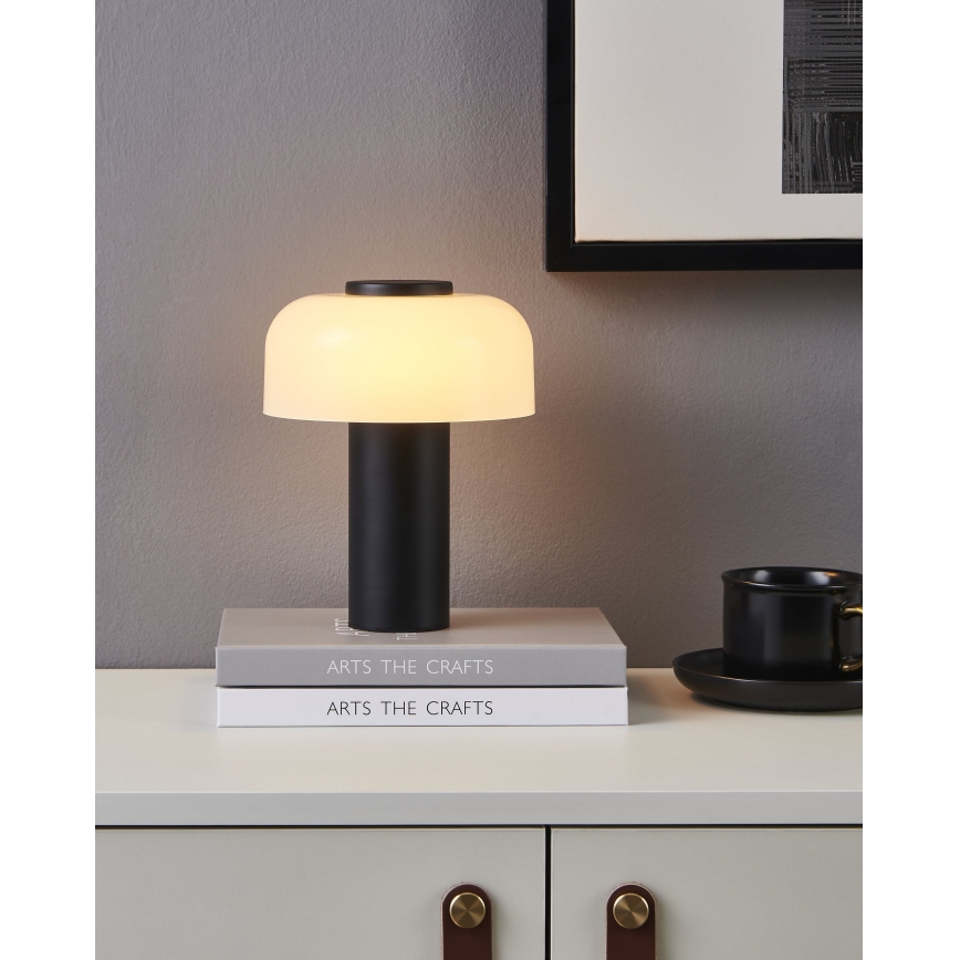 Eglo - Udendørs LED lampe m. touch-funktion dæmpbar LED/2,25W/5V 2400-4000K 5200 mAh IP44 sort/hvid