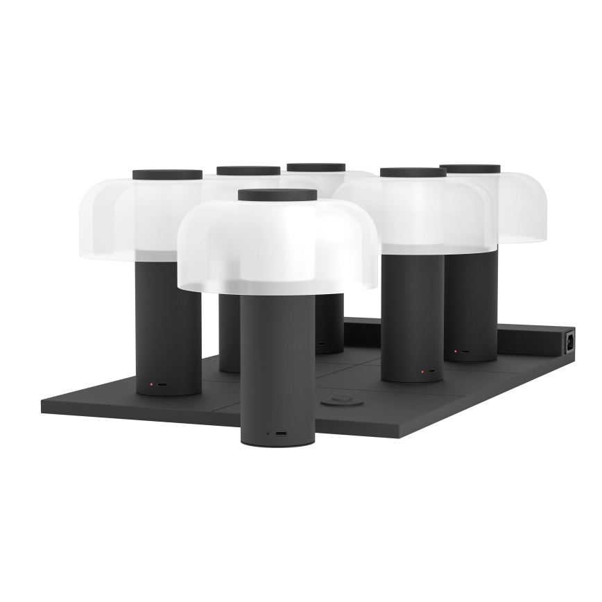 Eglo - Udendørs LED lampe m. touch-funktion dæmpbar LED/2,25W/5V 2400-4000K 5200 mAh IP44 sort/hvid