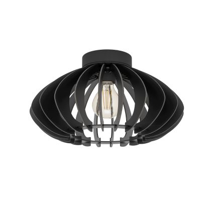 Eglo - Loftlampe 1xE27/40W/230V diameter 38 cm sort