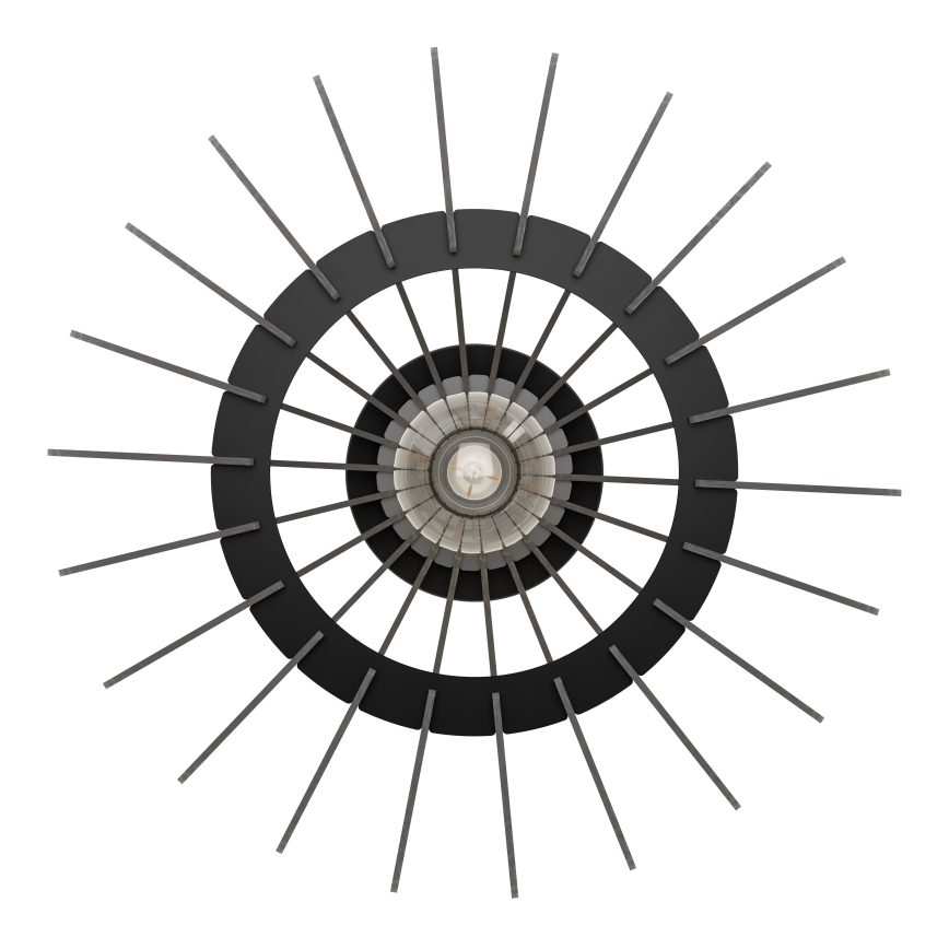 Eglo - Loftlampe 1xE27/40W/230V diameter 38 cm sort