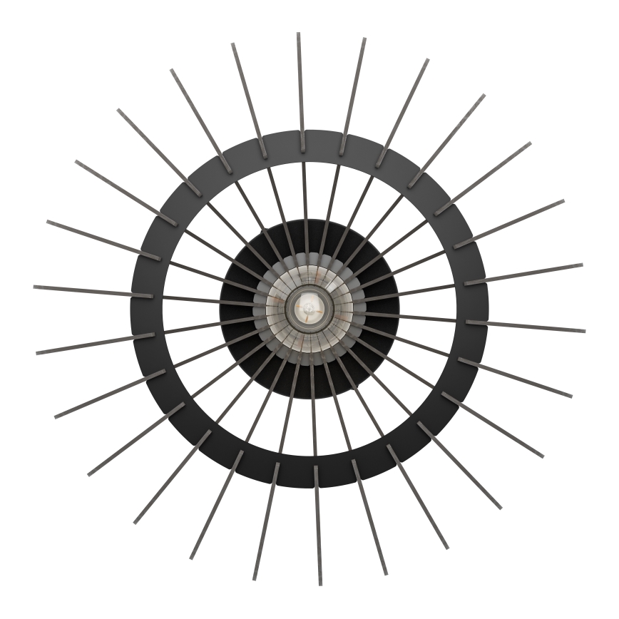 Eglo - Loftlampe 1xE27/40W/230V diameter 45 cm sort