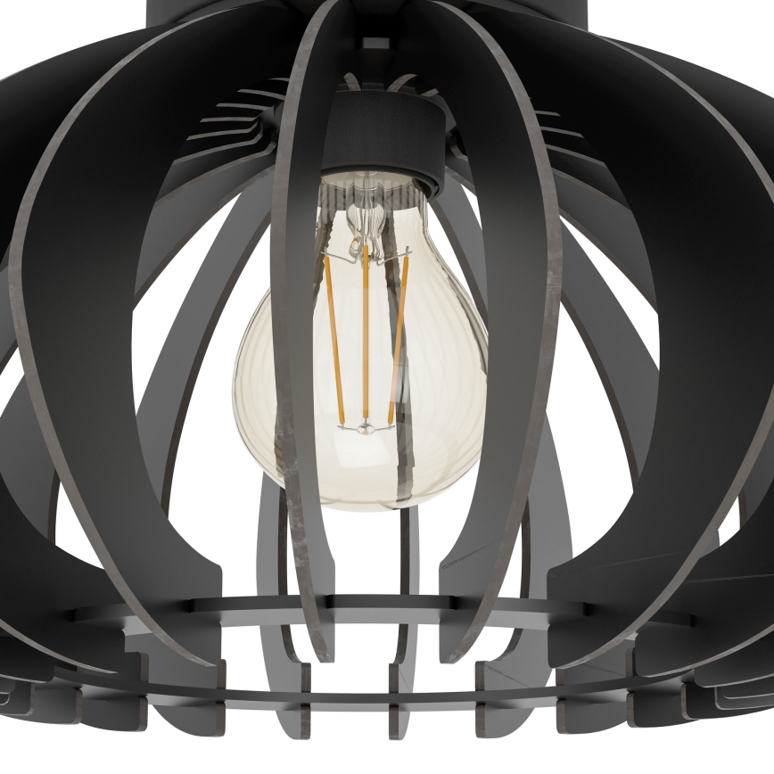 Eglo - Loftlampe 1xE27/40W/230V diameter 45 cm sort