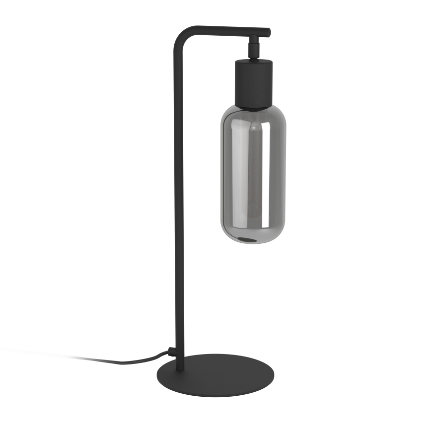 Eglo - Bordlampe 1xE27/4W/230V sort/røgfarvet