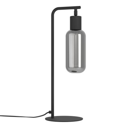 Eglo - Bordlampe 1xE27/4W/230V sort/røgfarvet
