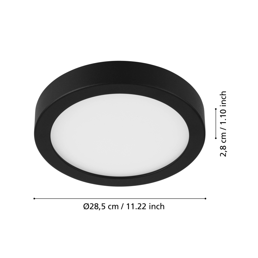 Eglo - LED loftlampe med sensor LED/20,5W/230V 3000K sort
