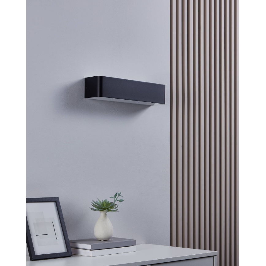 Eglo - LED væglampe LED/12W/230V 3000K sort